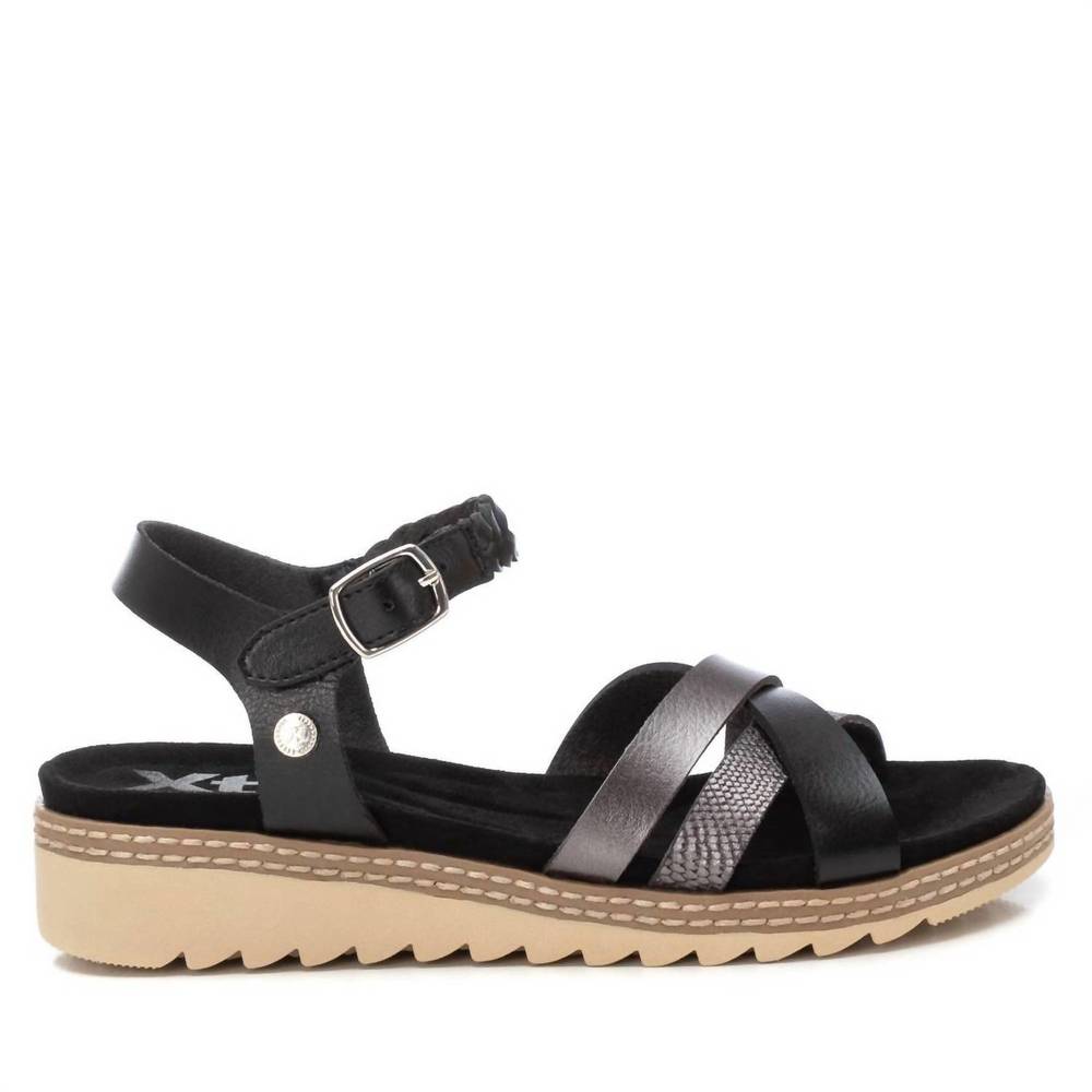 NEW XTI women's casual sandals in black